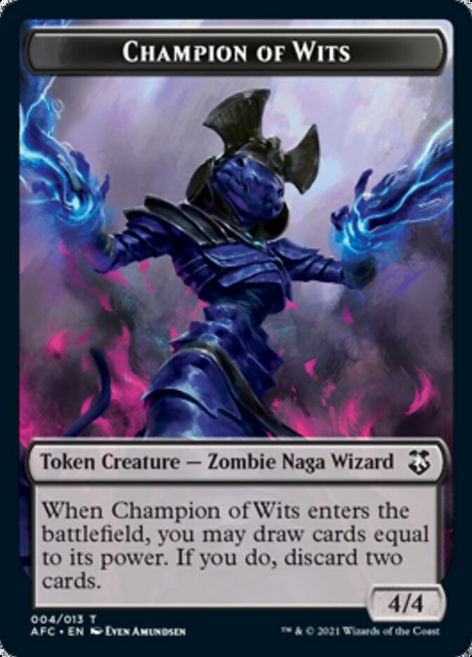 Champion of Wits // Illusion Double-Sided Token [Dungeons & Dragons: Adventures in the Forgotten Realms Commander Tokens] | Good Games Morley