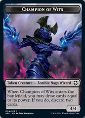 Champion of Wits // Illusion Double-Sided Token [Dungeons & Dragons: Adventures in the Forgotten Realms Commander Tokens] | Good Games Morley