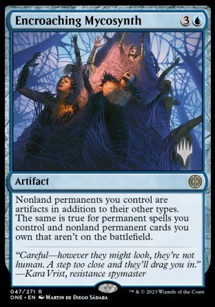 Encroaching Mycosynth (Promo Pack) [Phyrexia: All Will Be One Promos] | Good Games Morley