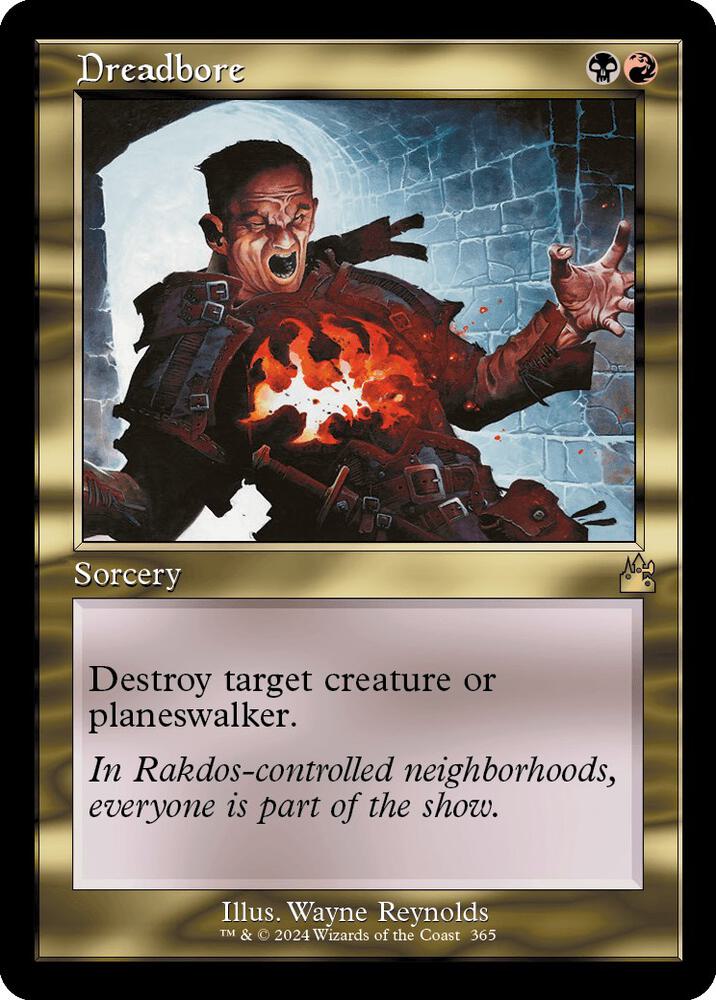 Dreadbore 365/291 (Ravnica Remastered)  - Retro Foil | Good Games Morley