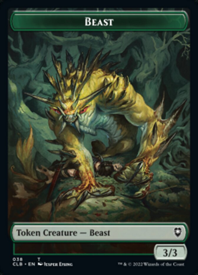 Satyr // Beast Double-Sided Token [Commander Legends: Battle for Baldur's Gate Tokens] | Good Games Morley