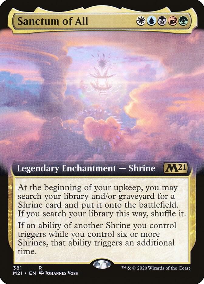 Sanctum of All 381 (Core Set 2021)  - Extended Art Foil | Good Games Morley
