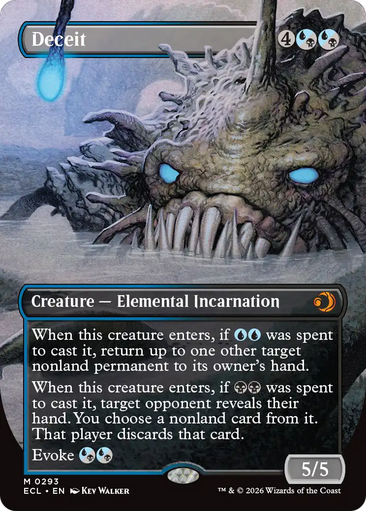 Deceit (Borderless) [Lorwyn Eclipsed] | Good Games Morley