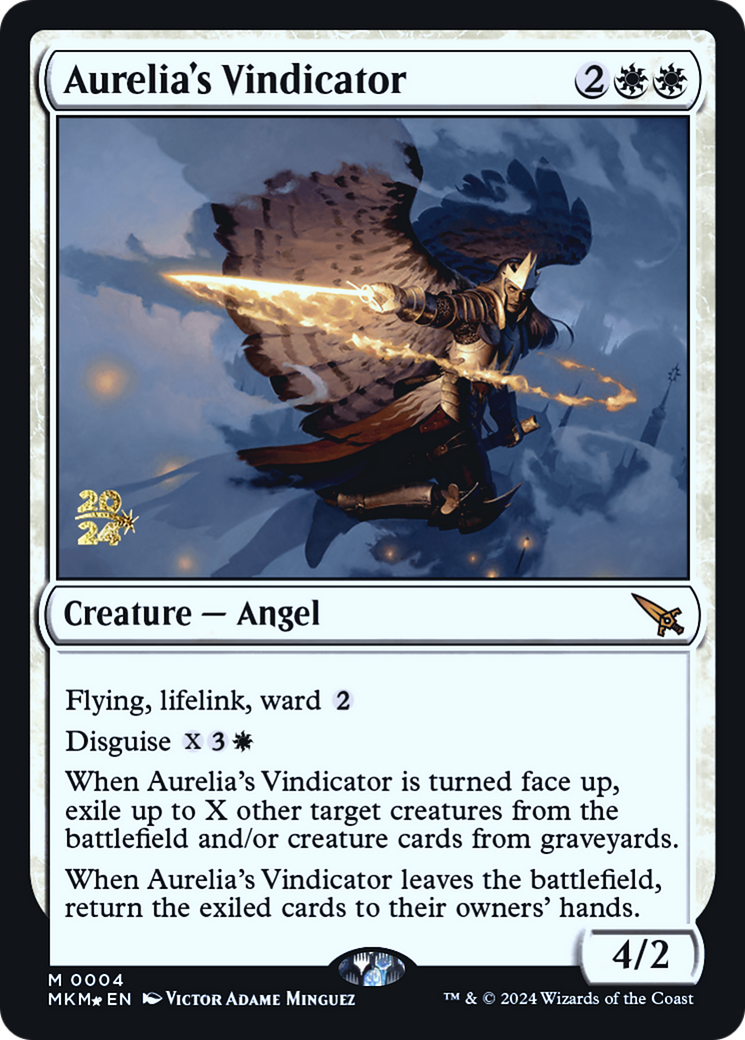 Aurelia's Vindicator [Murders at Karlov Manor Prerelease Promos] | Good Games Morley