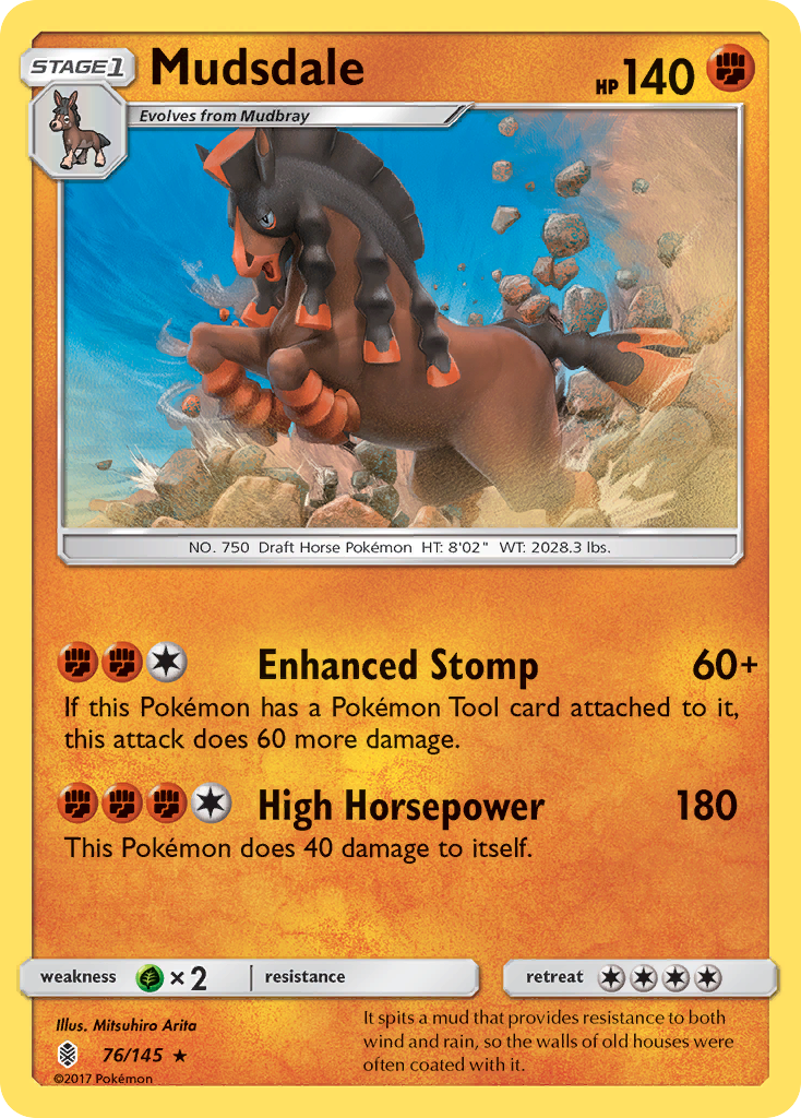 Mudsdale (76/145) [Sun & Moon: Guardians Rising] | Good Games Morley