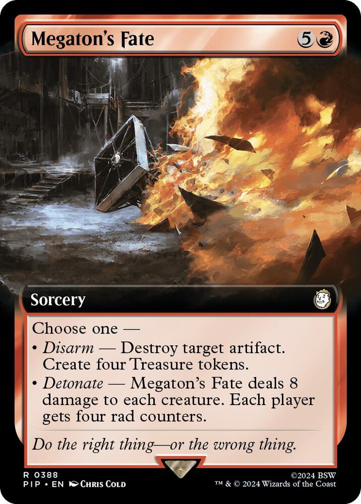 Megaton's Fate 388/326 (Universes Beyond: Fallout)  - Extended Art Foil | Good Games Morley