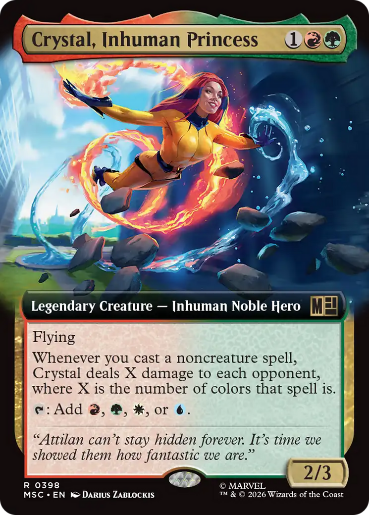 Crystal, Inhuman Princess (Extended Art) [Marvel Super Heroes Commander] | Good Games Morley