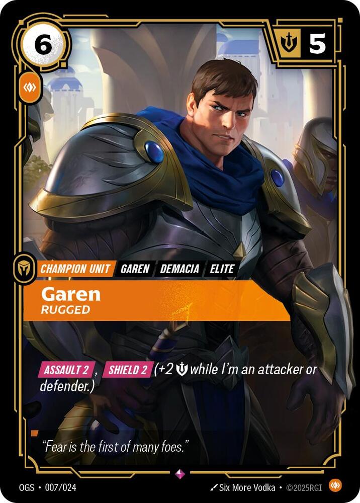 Garen - Rugged 007/024 (Origins: Proving Grounds)  | Good Games Morley
