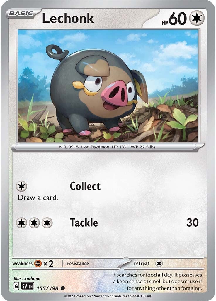 Lechonk (155/198) [Scarlet & Violet: Base Set] | Good Games Morley