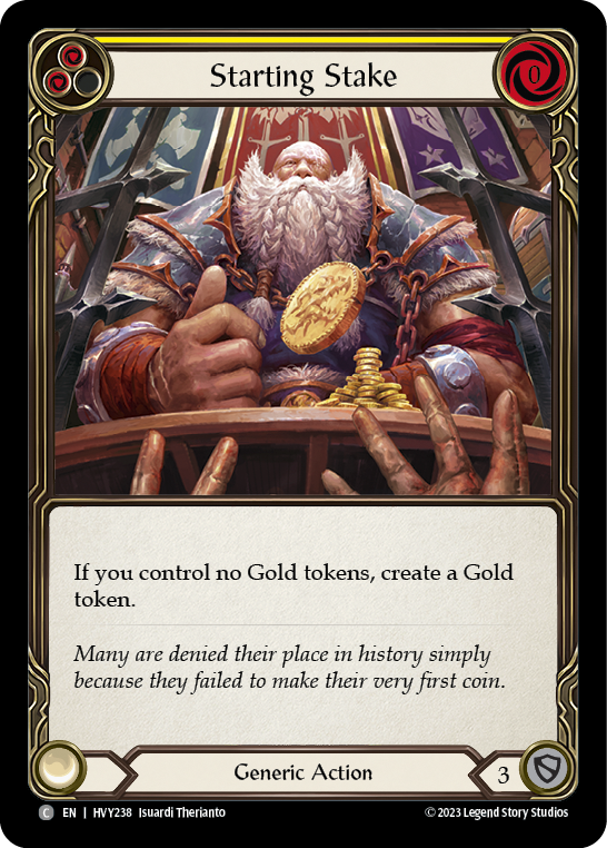 Starting Stake [HVY238] (Heavy Hitters)  Rainbow Foil | Good Games Morley