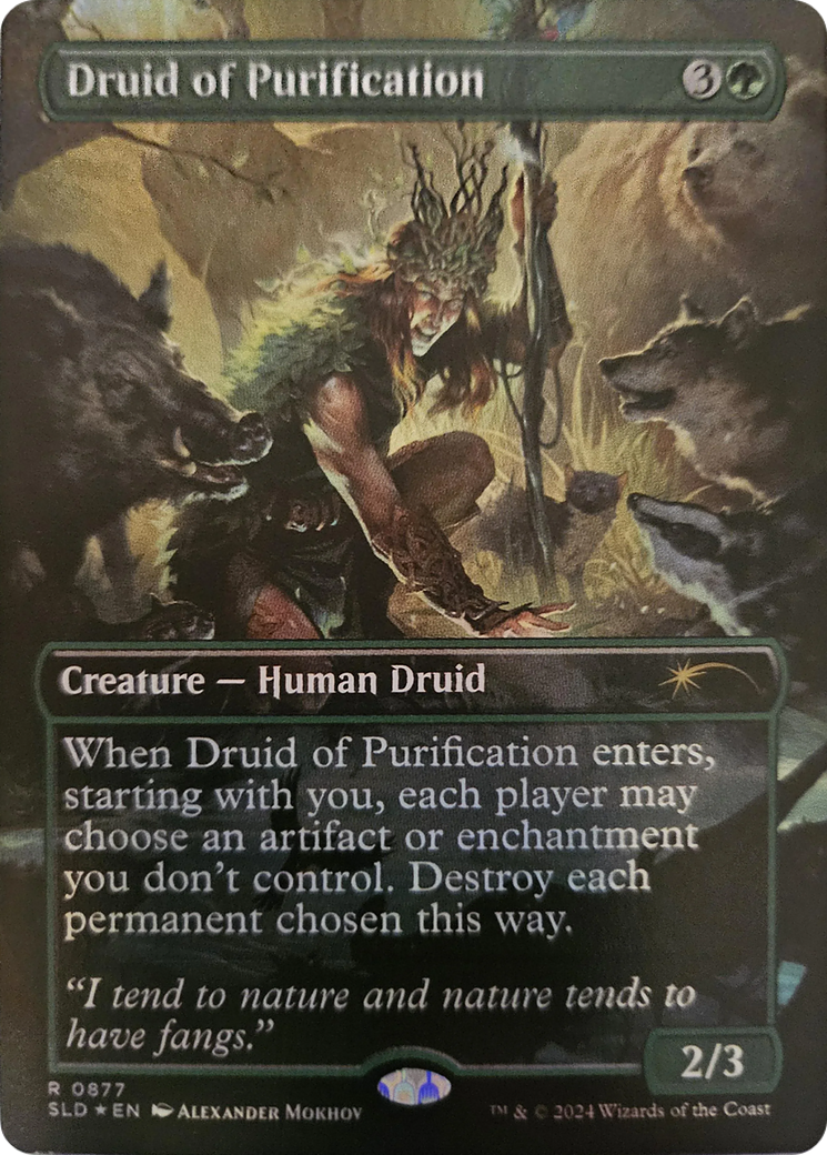 Druid of Purification (Rainbow Foil) [Secret Lair Drop Series] | Good Games Morley