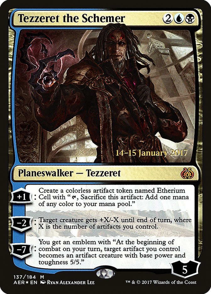 Tezzeret the Schemer [Aether Revolt Prerelease Promos] | Good Games Morley