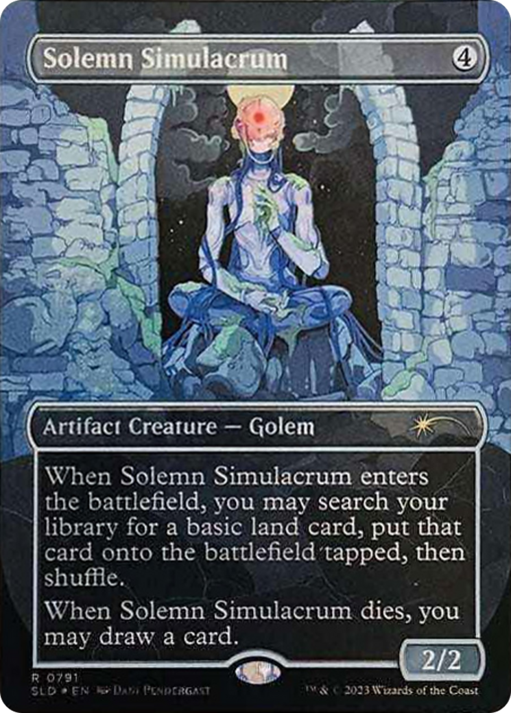 Solemn Simulacrum (0791) (Borderless) [Secret Lair Drop Series] | Good Games Morley