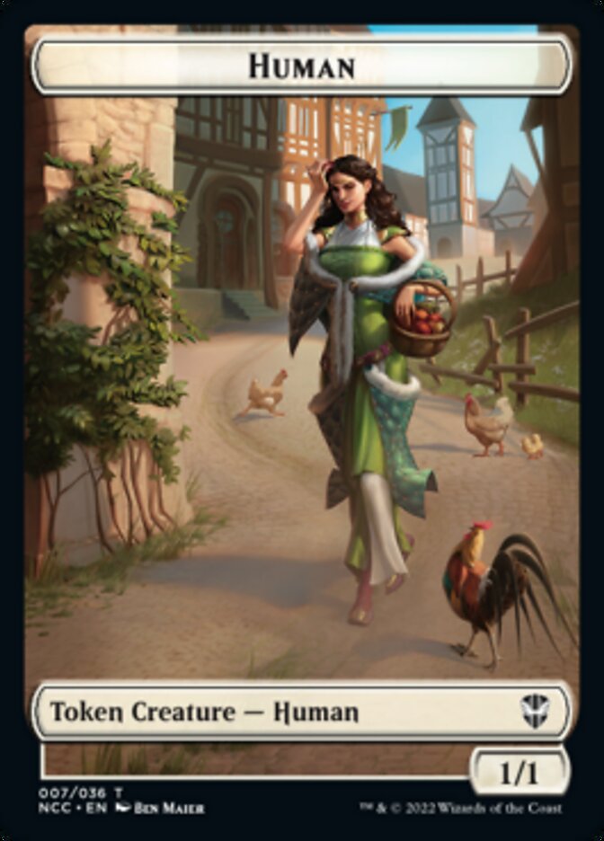 Eldrazi Spawn // Human Double-Sided Token [Streets of New Capenna Commander Tokens] | Good Games Morley
