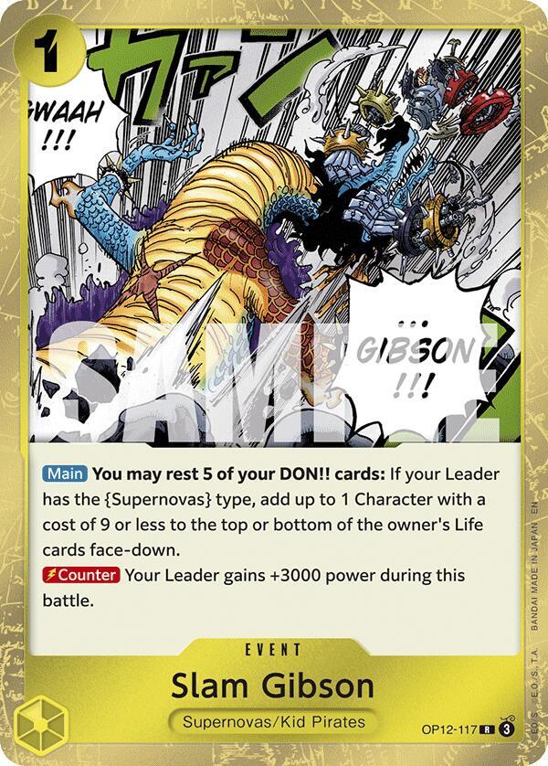 Slam Gibson OP12-117 (Legacy of the Master)  - Foil | Good Games Morley