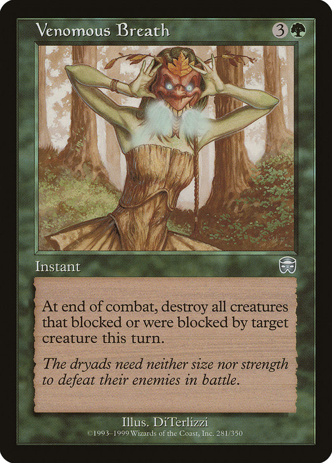 Venomous Breath 281/350 (Mercadian Masques)  - Foil | Good Games Morley