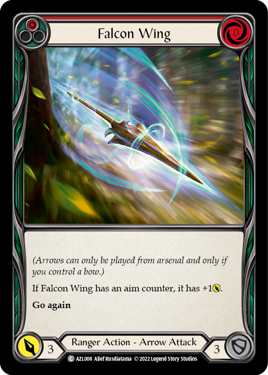 Falcon Wing (Red) [AZL008] (Outsiders Azalea Blitz Deck) | Good Games Morley