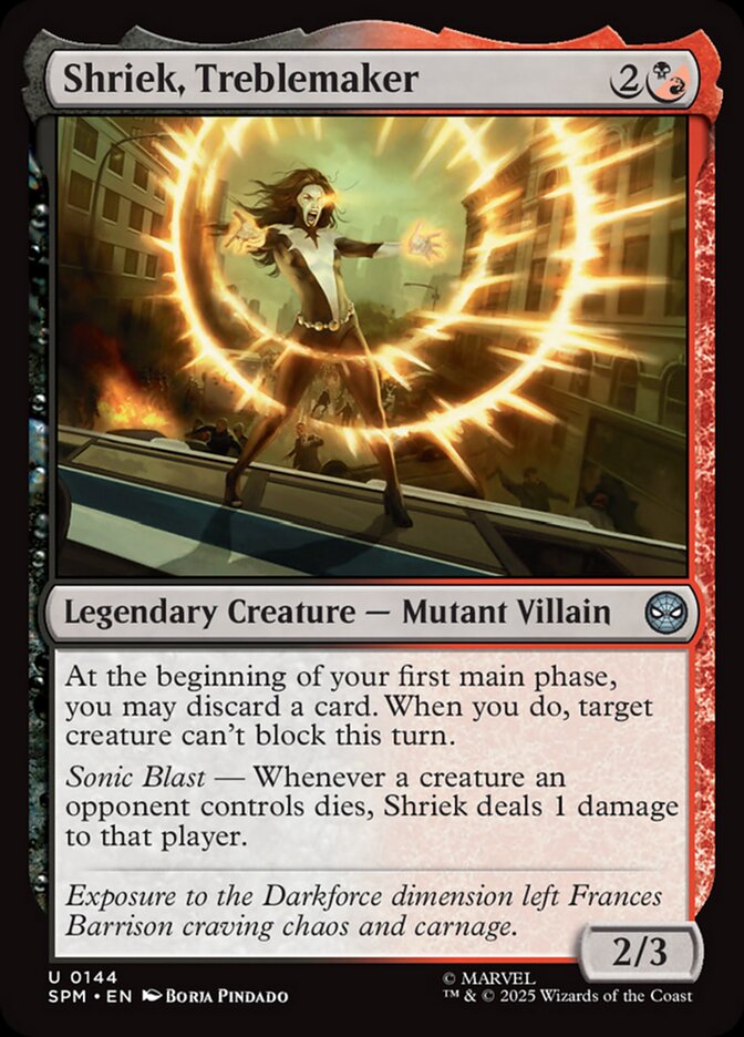 Shriek, Treblemaker 144/198 (Marvel's Spider-Man)  | Good Games Morley