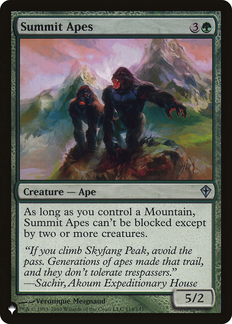 Summit Apes [The List] | Good Games Morley