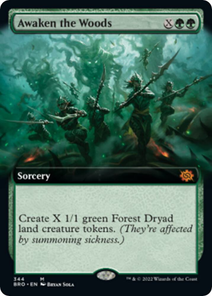 Awaken the Woods Extended Art 344/287 (The Brothers' War)  | Good Games Morley