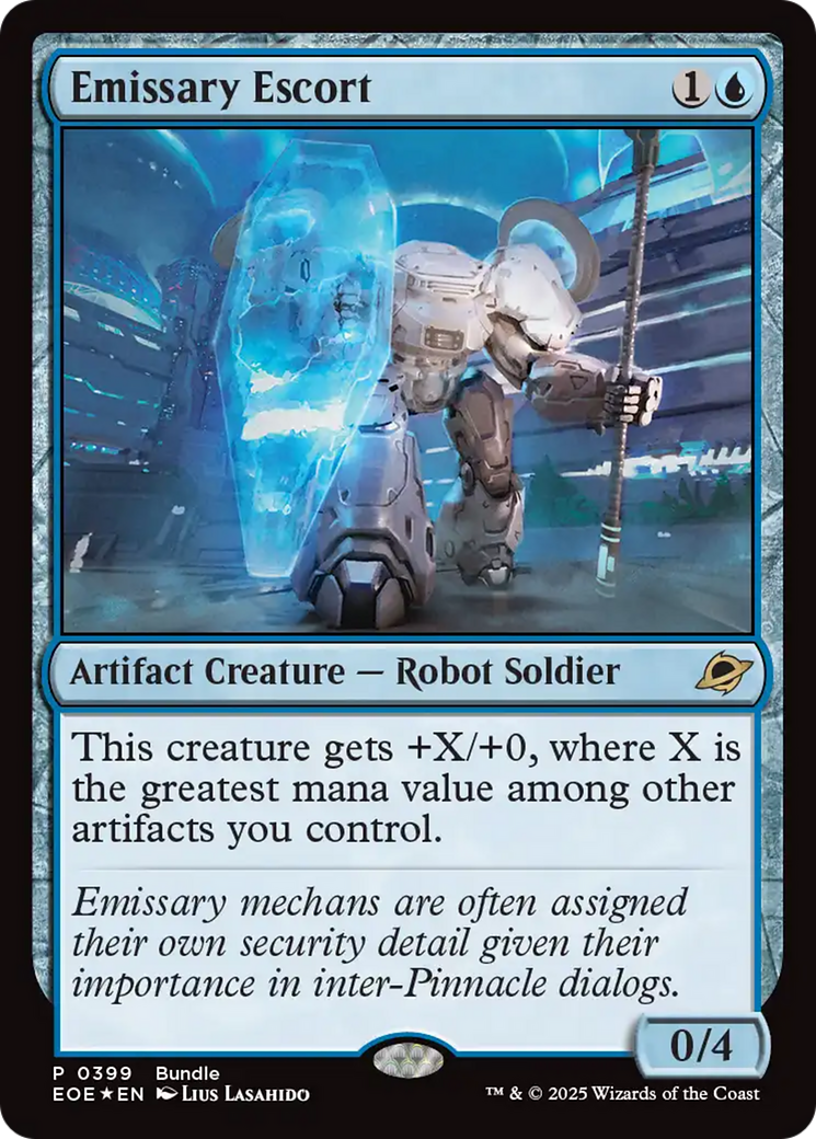 Emissary Escort [Edge of Eternities Prerelease Promos] | Good Games Morley
