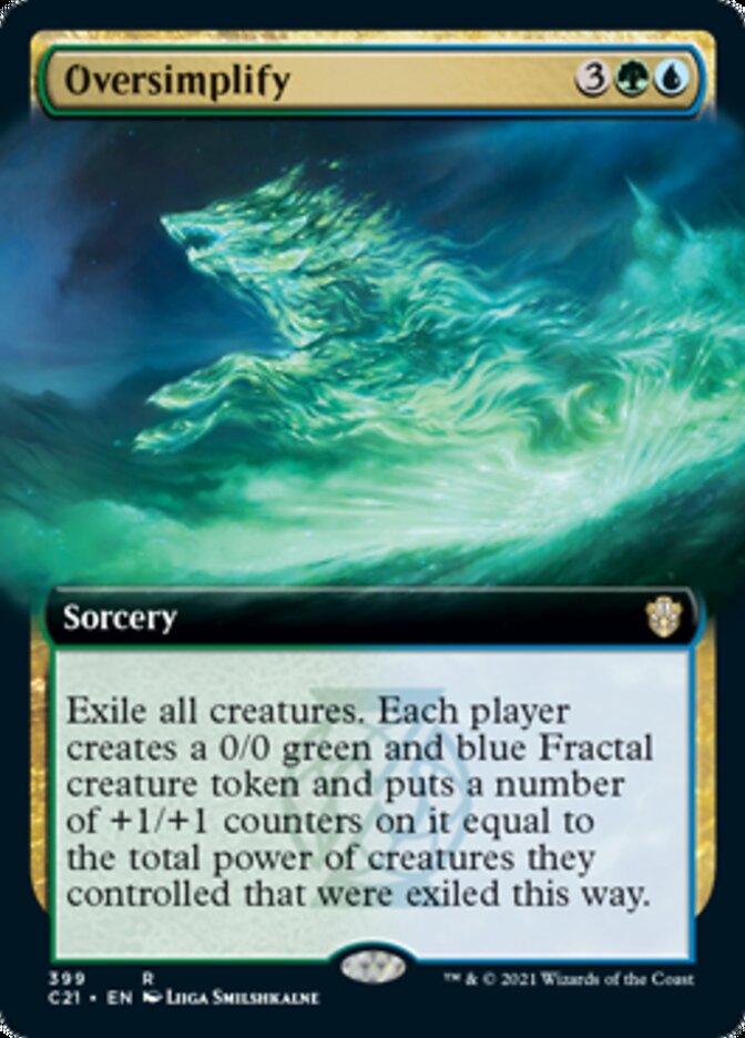 Oversimplify (Extended Art) [Commander 2021] | Good Games Morley