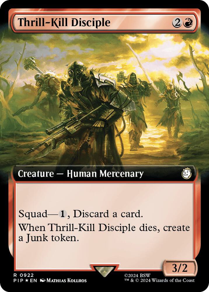 Thrill-Kill Disciple 922/326 (Universes Beyond: Fallout)  - Extended Art Surge Foil | Good Games Morley