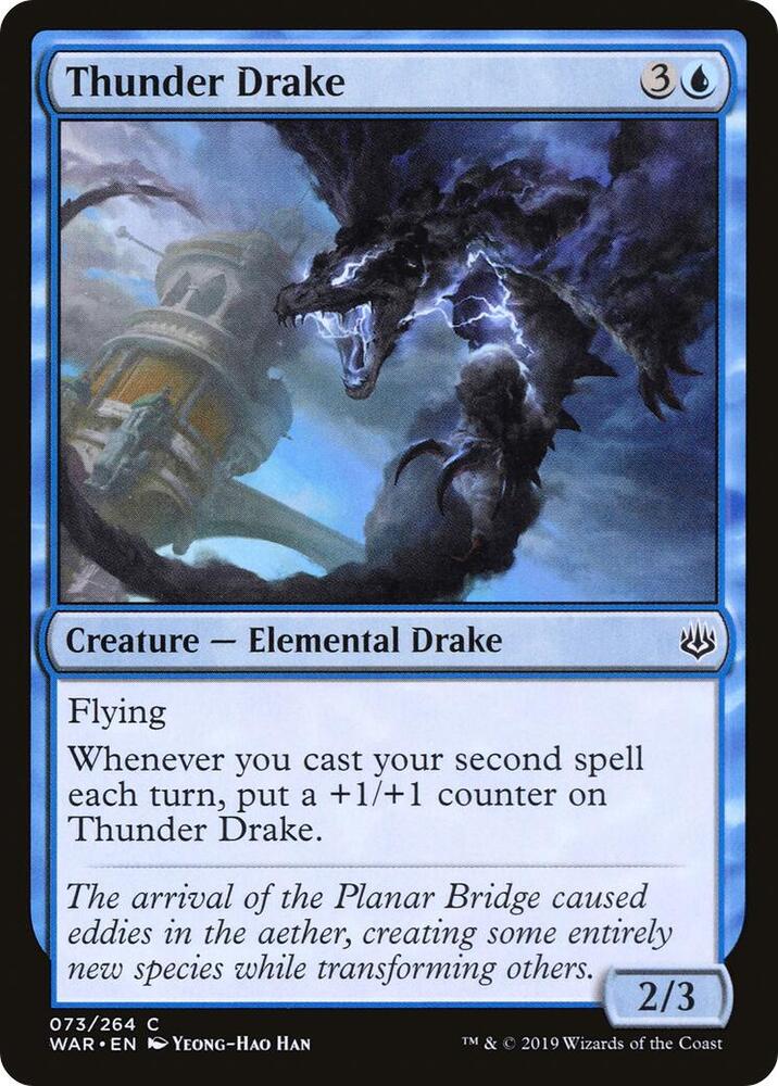 Thunder Drake 73/264 (War of the Spark)  - Foil | Good Games Morley