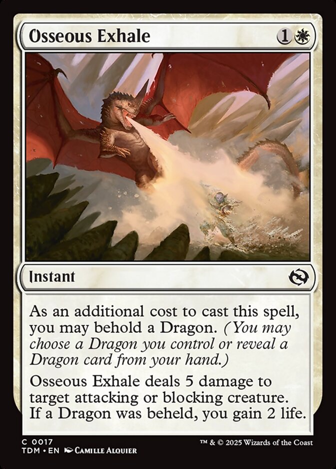 Osseous Exhale 17/291 (Tarkir: Dragonstorm)  | Good Games Morley