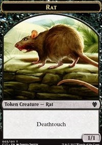 Rat // Cat Double-Sided Token [Commander 2017 Tokens] | Good Games Morley