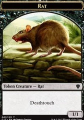 Rat // Cat Double-Sided Token [Commander 2017 Tokens] | Good Games Morley