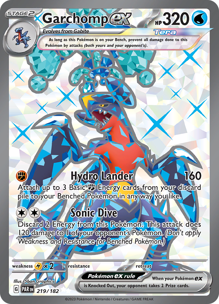 Garchomp ex (219/182) [Scarlet & Violet: Paradox Rift] | Good Games Morley