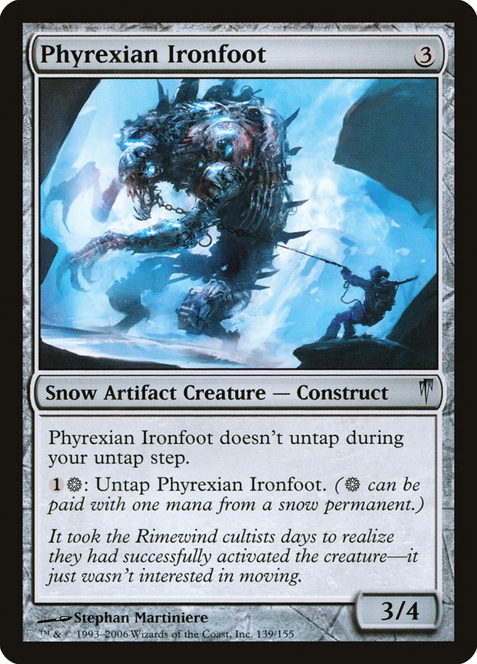 Phyrexian Ironfoot 139/155 (Coldsnap)  - Foil | Good Games Morley