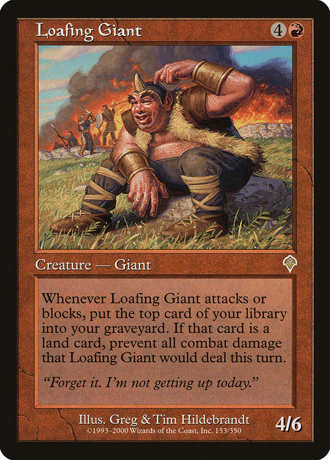 Loafing Giant 153/350 (Invasion)  - Foil | Good Games Morley