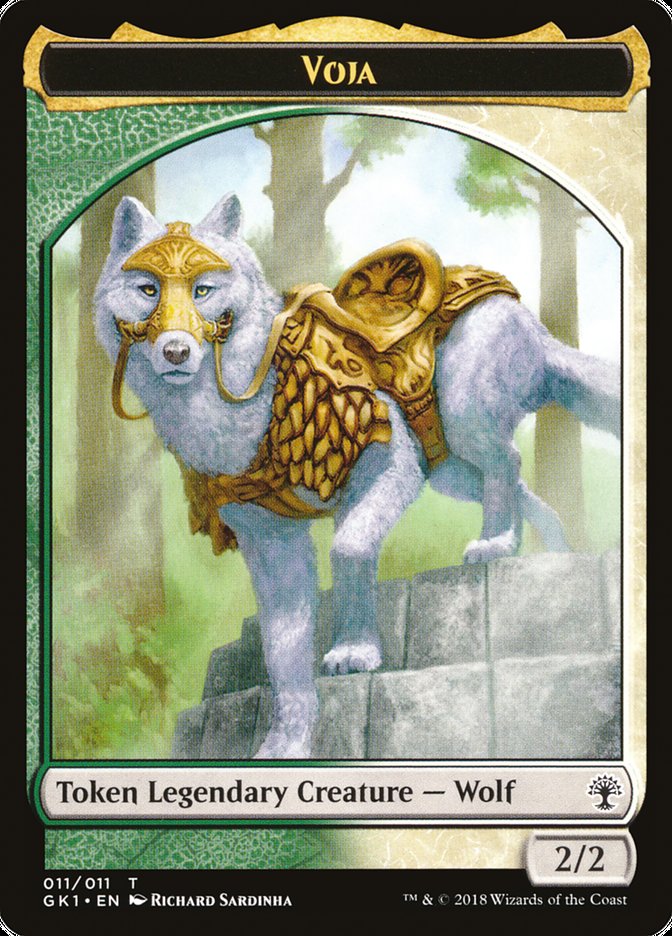 Voja // Saproling Double-Sided Token [Guilds of Ravnica Guild Kit Tokens] | Good Games Morley