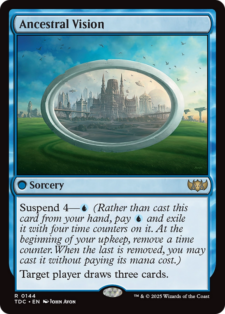Ancestral Vision [Tarkir: Dragonstorm Commander] | Good Games Morley
