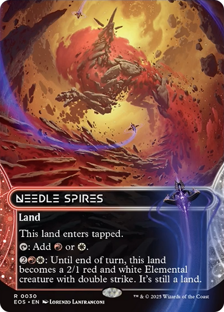Needle Spires (0030) (Borderless) [Edge of Eternities: Stellar Sights] | Good Games Morley