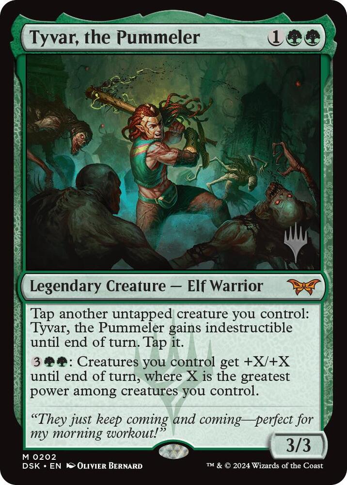 Tyvar, the Pummeler 202 (Promo Pack: Duskmourn: House of Horror)  - Foil | Good Games Morley