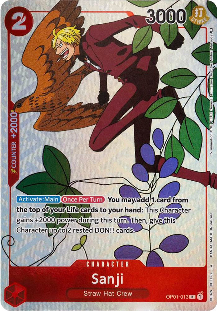 Sanji (Gift Col.) OP01-013 (One Piece Promotion Cards)  - Alternate Art Foil | Good Games Morley