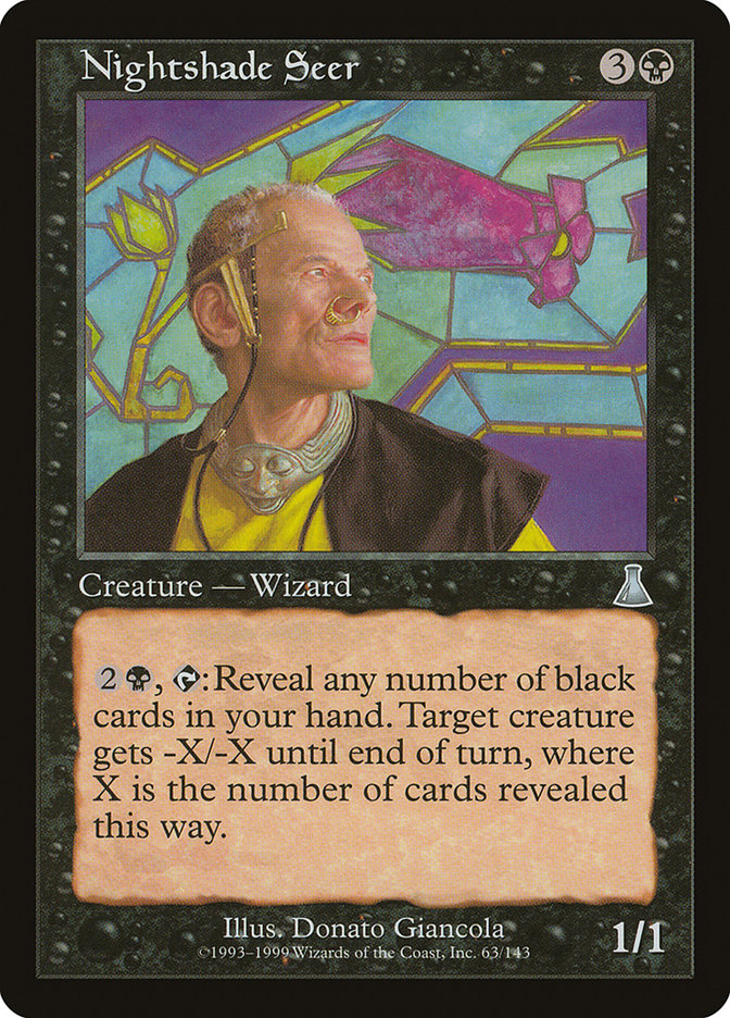 Nightshade Seer 63/143 (Urza's Destiny)  - Foil | Good Games Morley