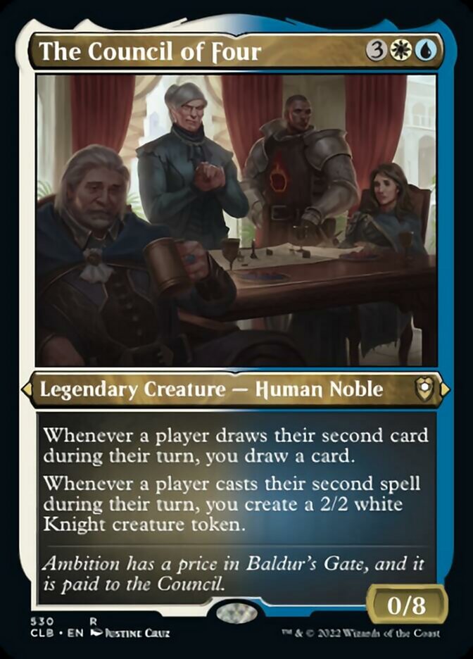 The Council of Four (Foil Etched) [Commander Legends: Battle for Baldur's Gate] | Good Games Morley