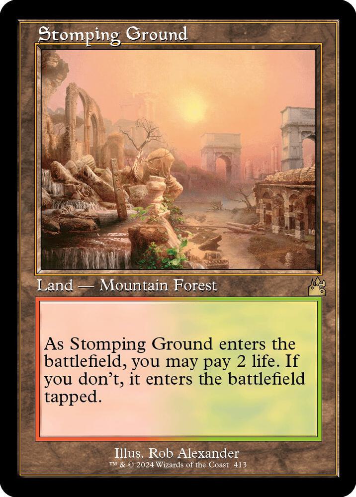 Stomping Ground 413/291 (Ravnica Remastered)  - Retro | Good Games Morley