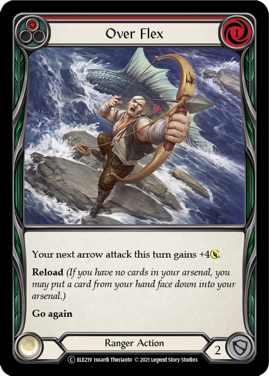 Over Flex (Red) [U-ELE219] (Tales of Aria Unlimited)  Unlimited Rainbow Foil | Good Games Morley
