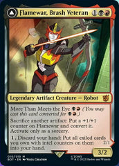 Flamewar, Brash Veteran // Flamewar, Streetwise Operative [Transformers] | Good Games Morley