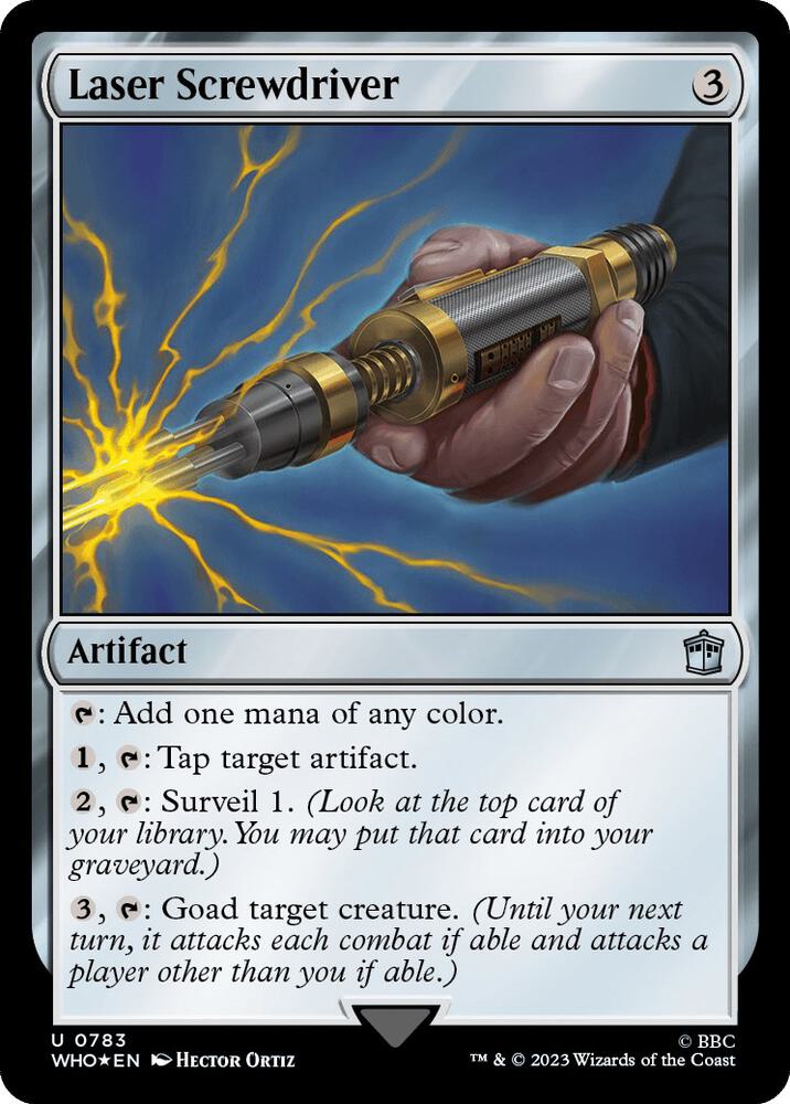 Laser Screwdriver 783/331 (Universes Beyond: Doctor Who)  - Surge Foil | Good Games Morley
