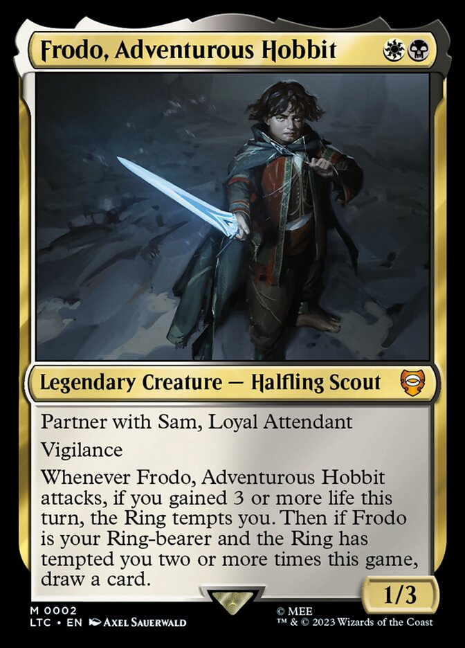Frodo, Adventurous Hobbit 2 (Commander: The Lord of the Rings: Tales of Middle-earth)  - Foil | Good Games Morley