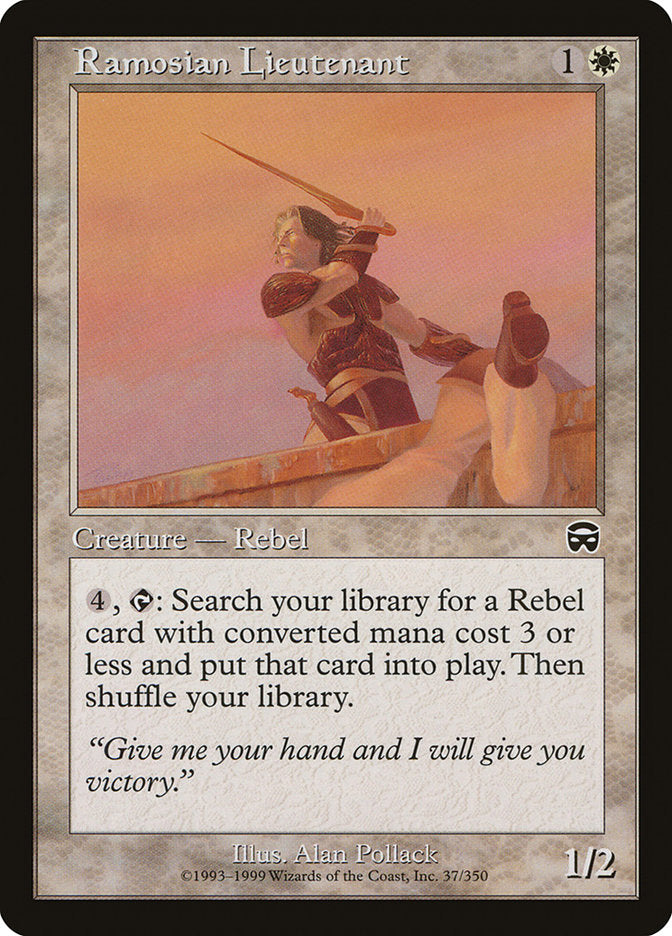 Ramosian Lieutenant 37/350 (Mercadian Masques)  - Foil | Good Games Morley
