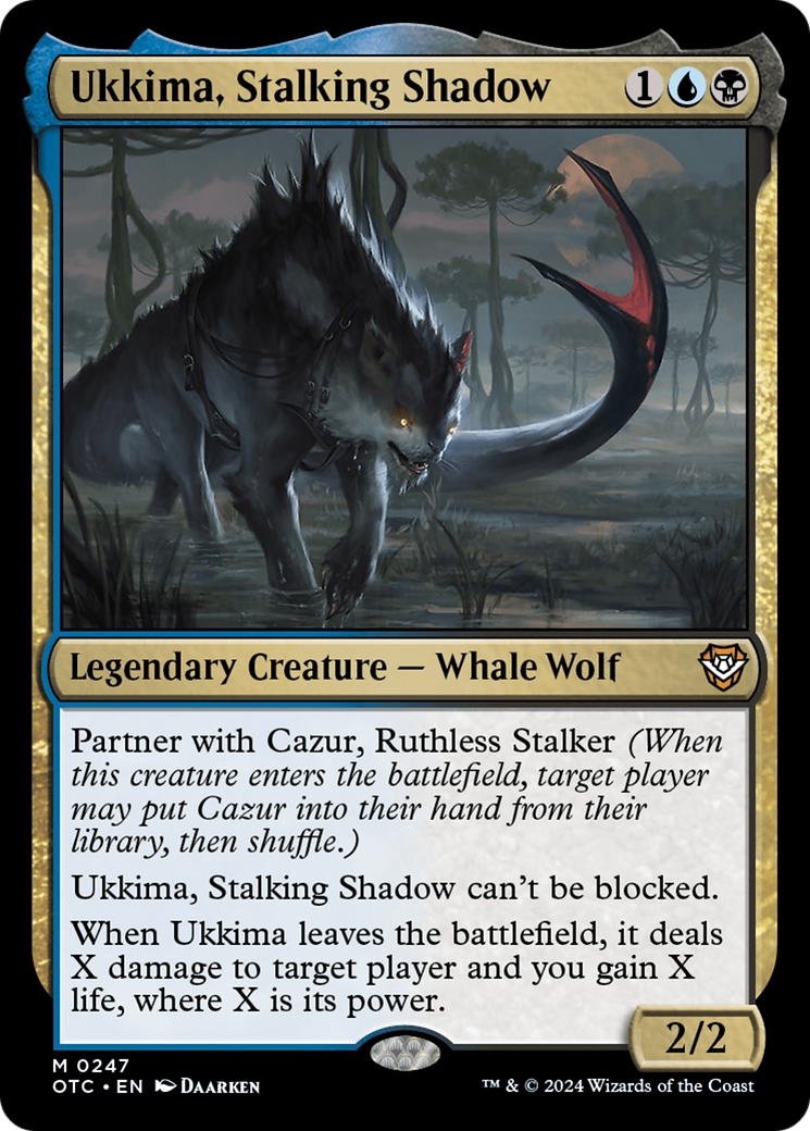 Ukkima, Stalking Shadow [Outlaws of Thunder Junction Commander] | Good Games Morley