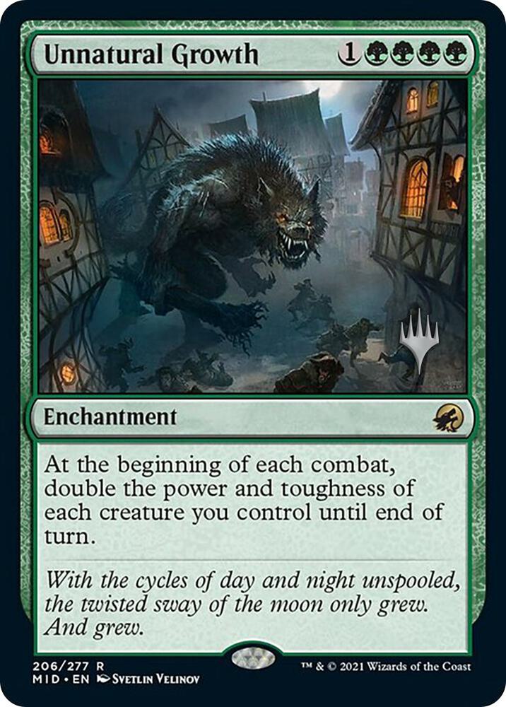 Unnatural Growth 206 (Promo Pack: Innistrad: Midnight Hunt)  - Foil | Good Games Morley