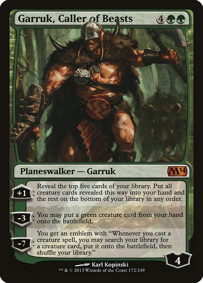 Garruk, Caller of Beasts 172/249 (Magic 2014 (M14))  | Good Games Morley